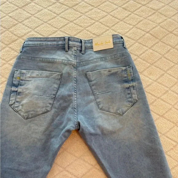 Black owl, designer jeans, size 32 light wash denim - Picture 9 of 13